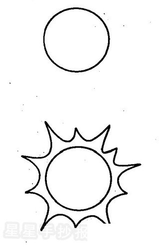 太阳简笔画图片