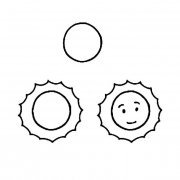 太阳风景简笔画步骤图片大全