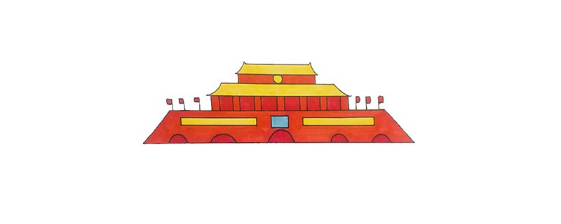 天安门广场怎么画