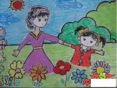 感恩老师绘画儿童画作品，画一幅感恩老师的画