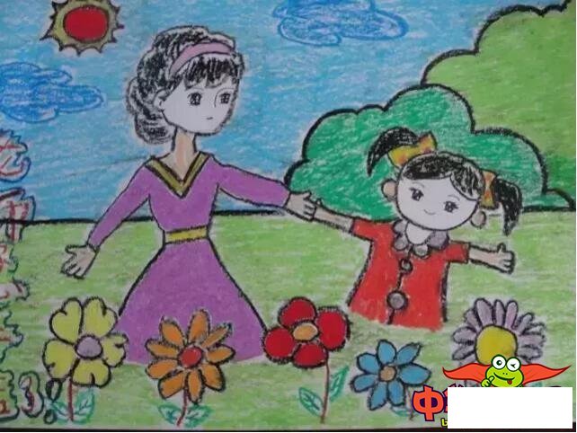 感恩老师绘画儿童画作品，画一幅感恩老师的画