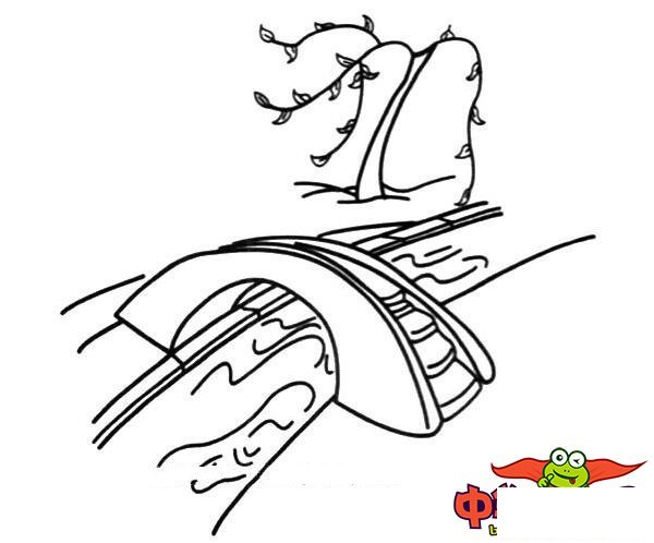 春天风景简笔画，一幅春天漂亮简单的画