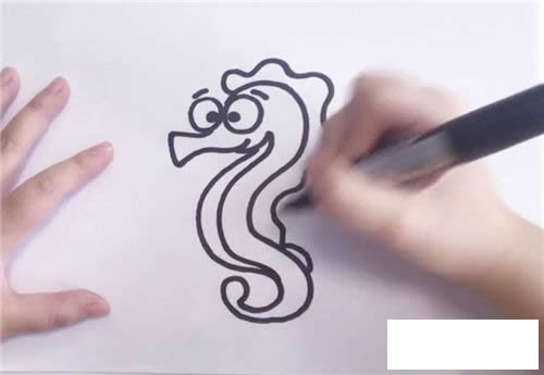 海马简笔画