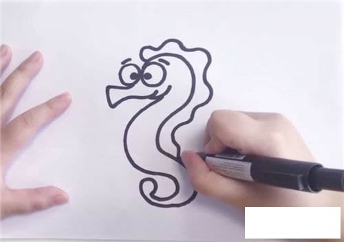 海马简笔画