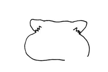 龙猫简笔画图片
