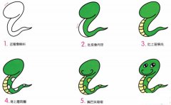 小蛇简笔画画法_怎么画小蛇的简笔画
