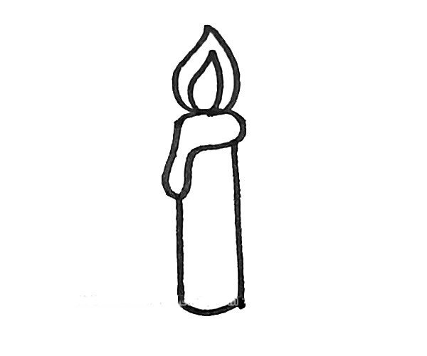 蜡烛简笔画