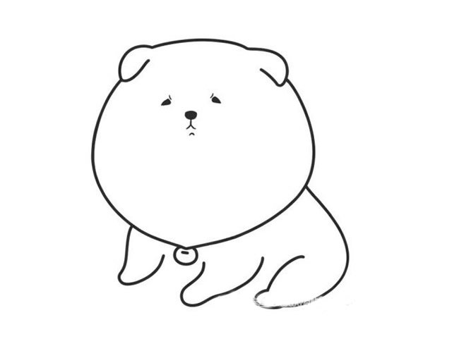 小狗简笔画步骤图片