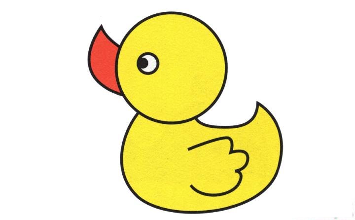 简笔画小鸭子的具体步骤图示