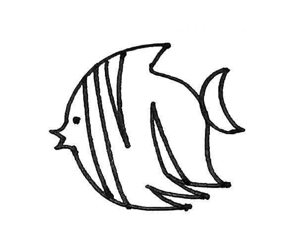 热带鱼简笔画