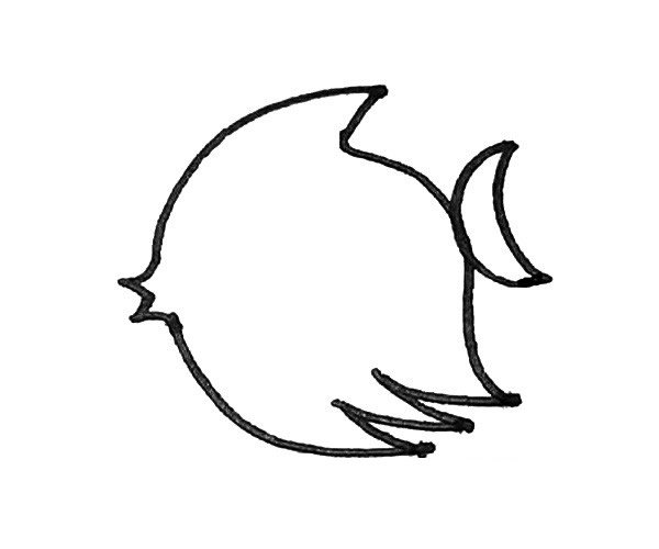 热带鱼简笔画