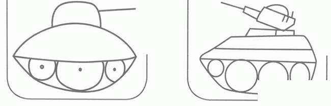 坦克简笔画