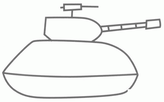 坦克简笔画