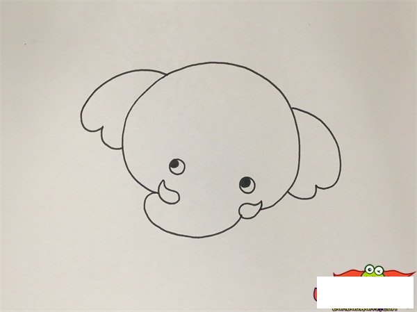 怎么画简单的大象，画大象最简单的画法