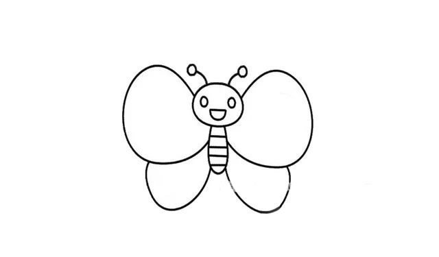 蝴蝶简笔画