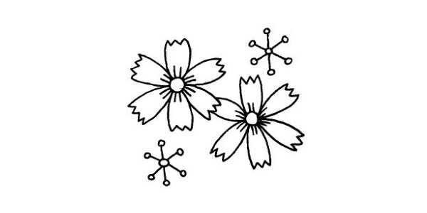 菊花简笔画