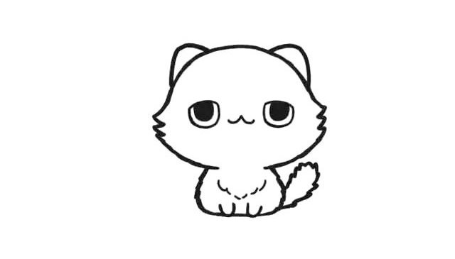 波斯猫简笔画