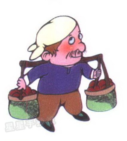 农民简笔画图片