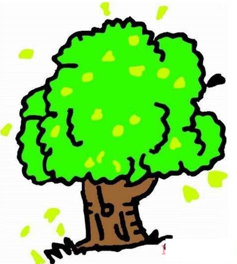  彩色大树怎么画好看 简单大树的画法教程