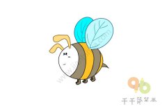 小蜜蜂简笔画步骤图_2