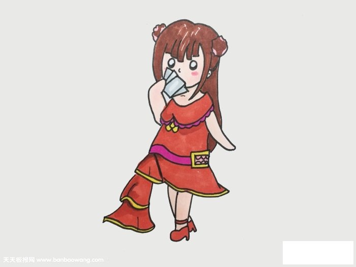 齐娜怎么画，齐娜的简笔画