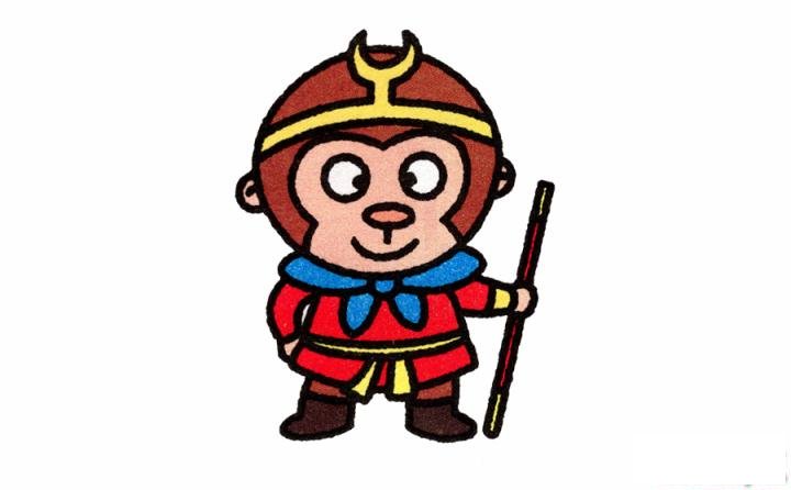 简笔画孙悟空的具体步骤图示