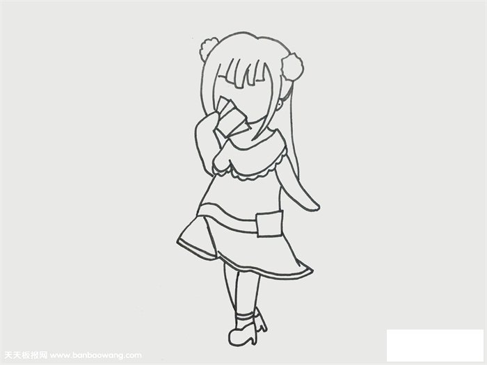 齐娜怎么画，齐娜的简笔画
