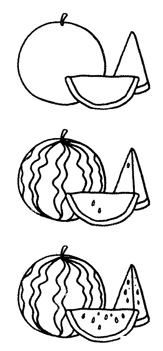 西瓜简笔画