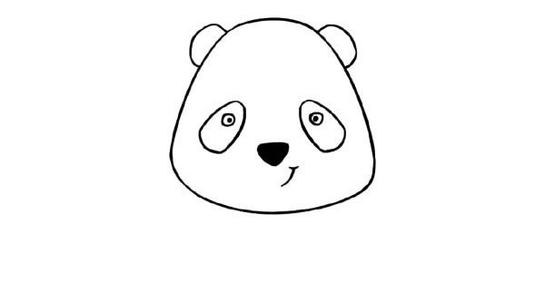 卡通大熊猫简笔画