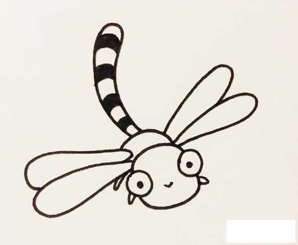 蜻蜓简笔画