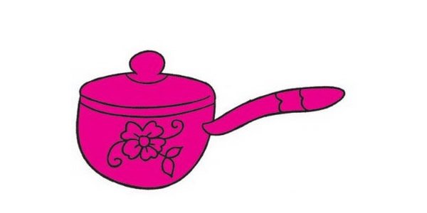餐具简笔画完成图