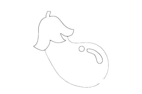 茄子简笔画图片