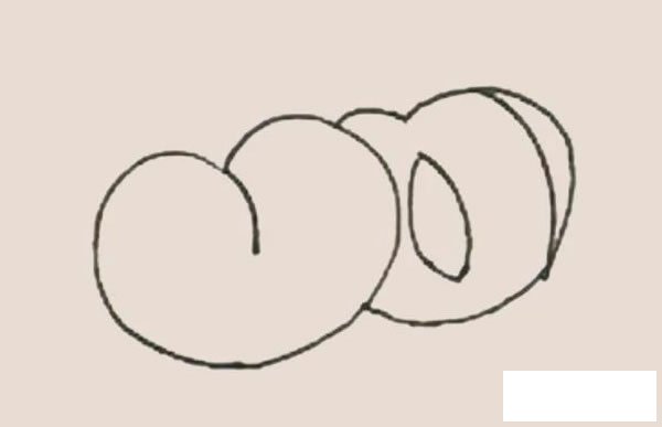 黄桃简笔画图片