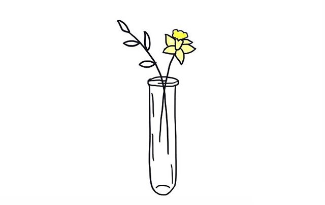 简单的插花简笔画图片
