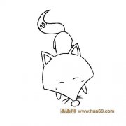动物简笔画：可爱的小狐狸