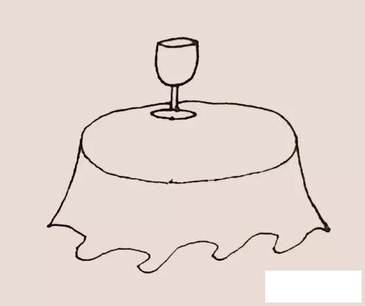 餐桌简笔画