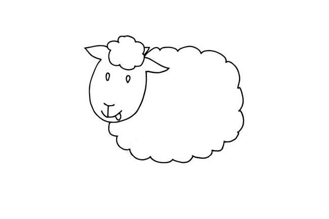 小羊简笔画