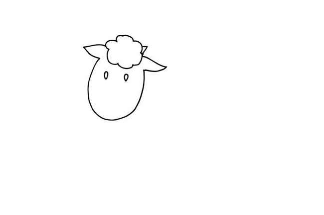 小羊简笔画