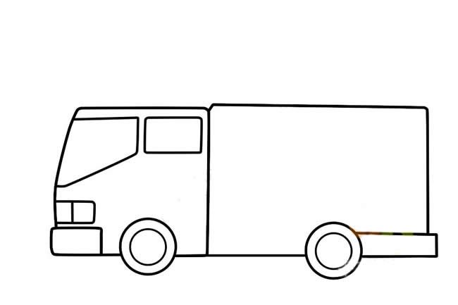 消防车简笔画