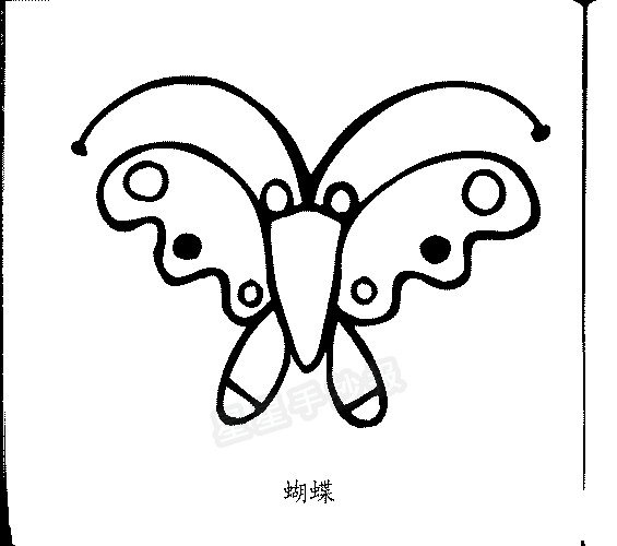 蝴蝶简笔画