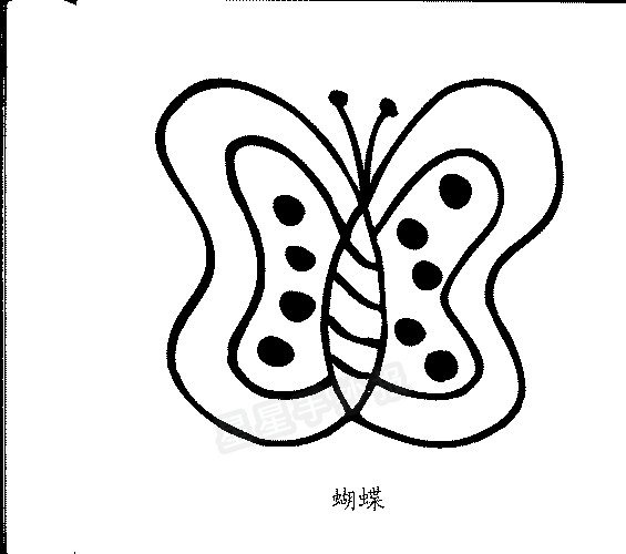 蝴蝶简笔画