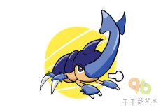 儿童简单画 独角仙简笔画步骤图