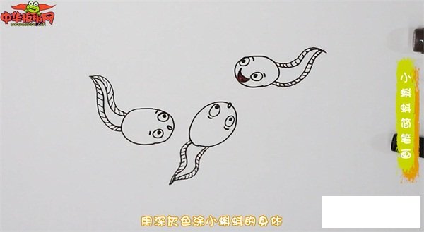 小蝌蚪简笔画
