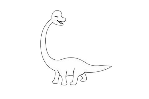 腕龙简笔画