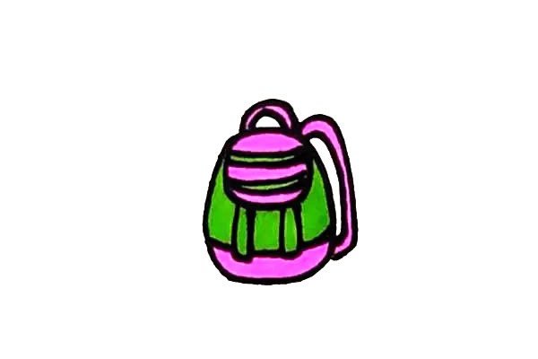 双肩背包简笔画