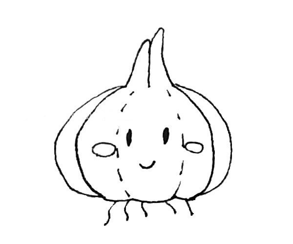 卡通洋葱简笔画
