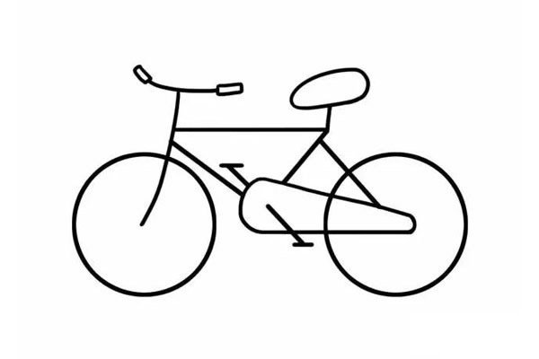自行车简笔画