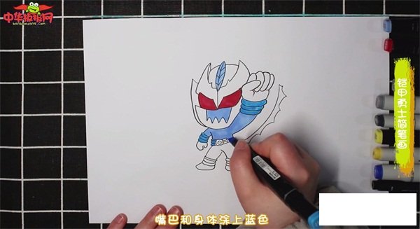 铠甲勇士简笔画