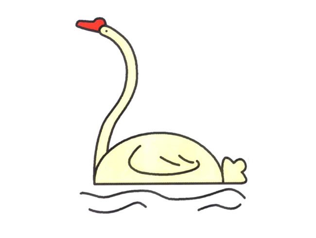 天鹅简笔画步骤图解