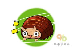 儿童简单画  潮虫简笔画步骤图